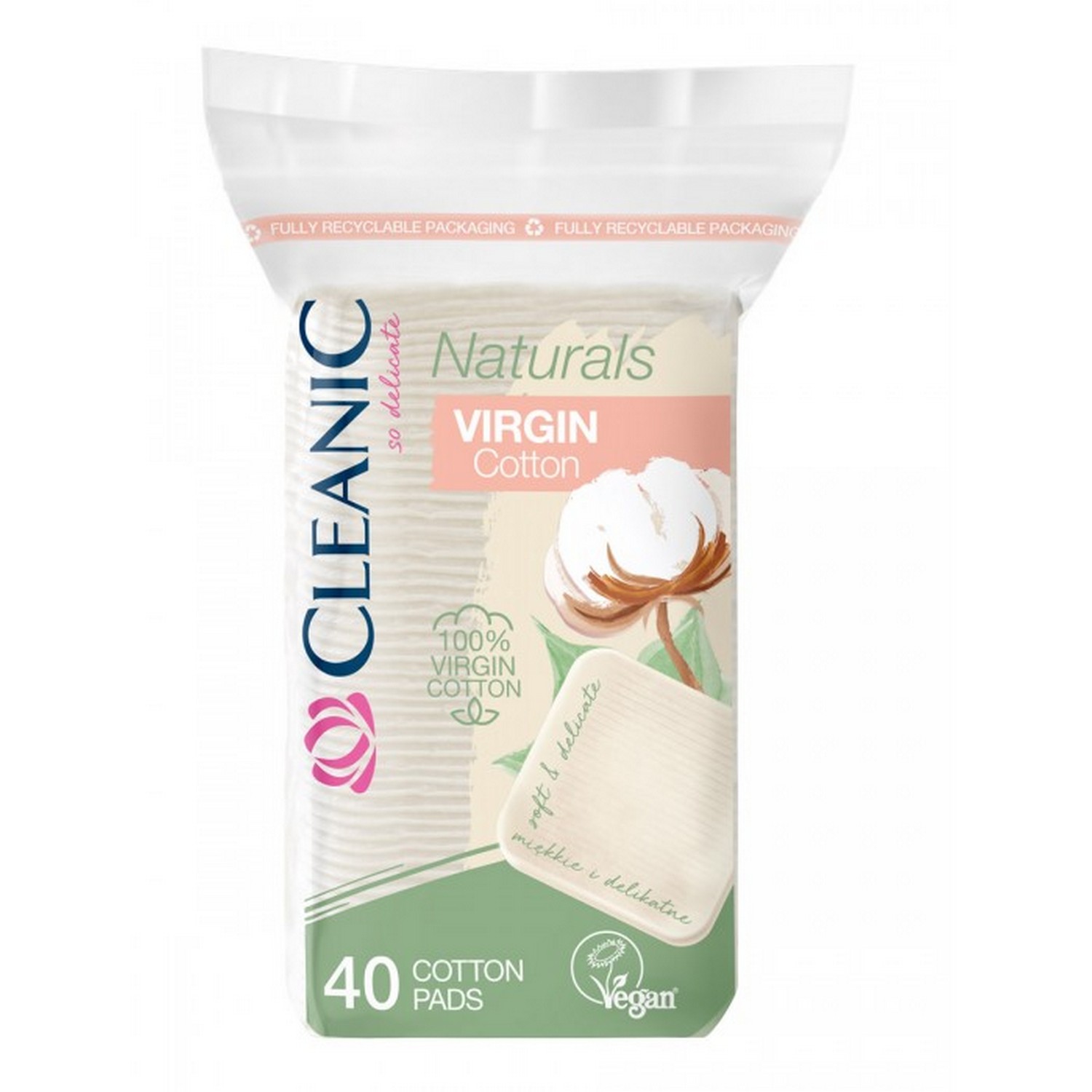Ватные диски Cleanic 40 шт. - фото 1