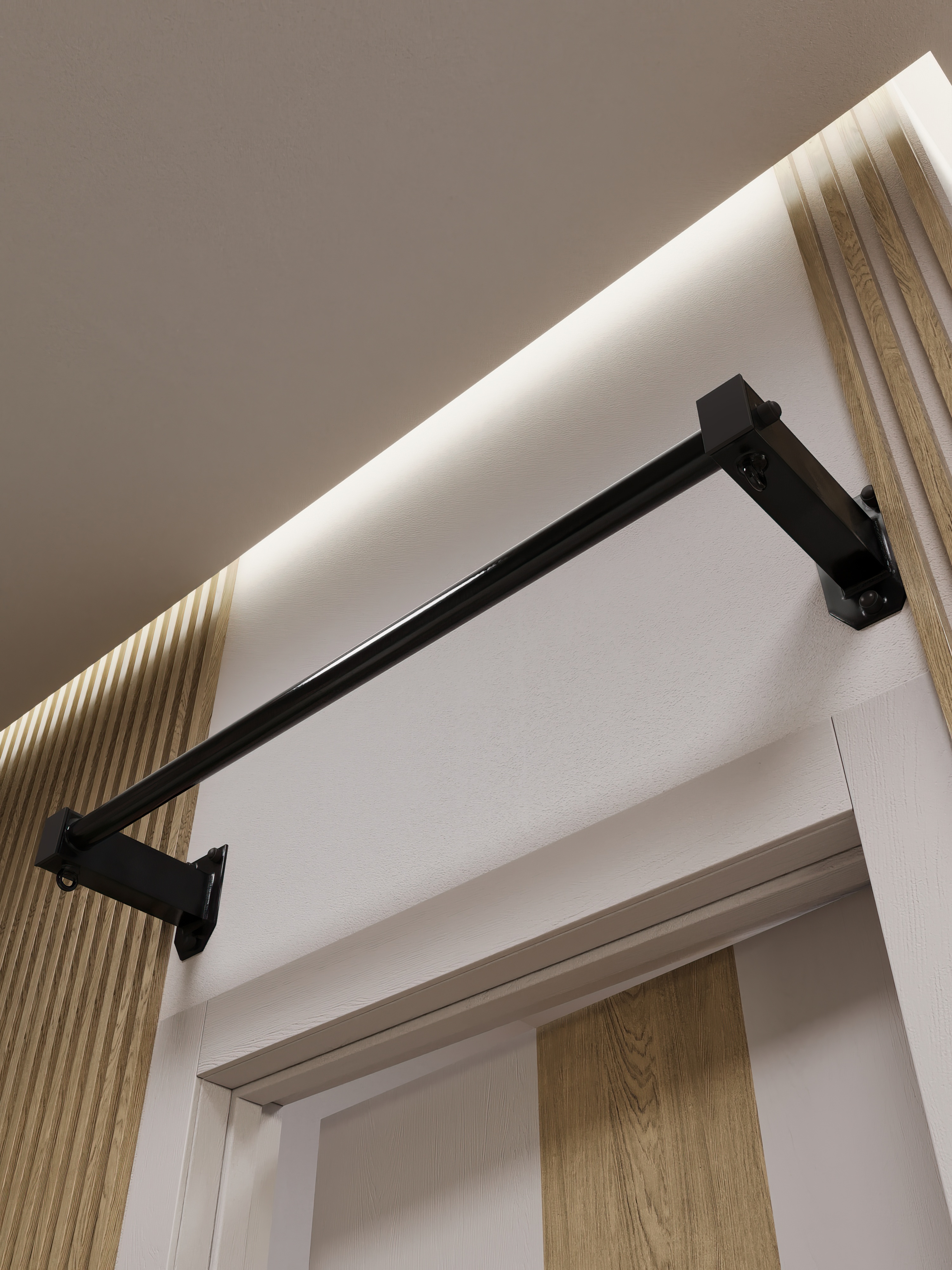 Турник настенный наддверный "Классик"PRO - прорезиненное покрытие - фото 8