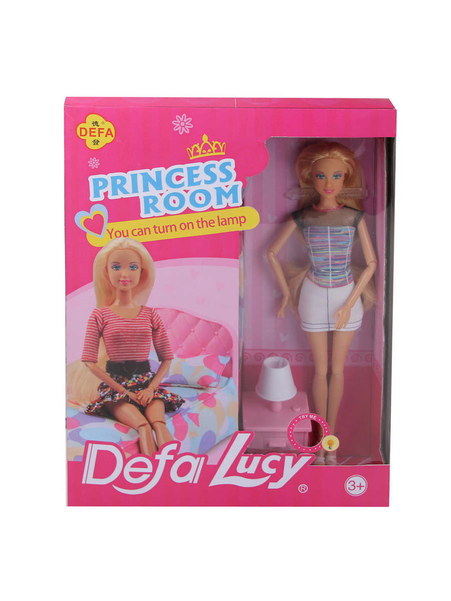 Кукла модельная Defa Lucy Уютная спальня 8378//белый - фото 2