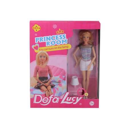Кукла модельная Defa Lucy Уютная спальня