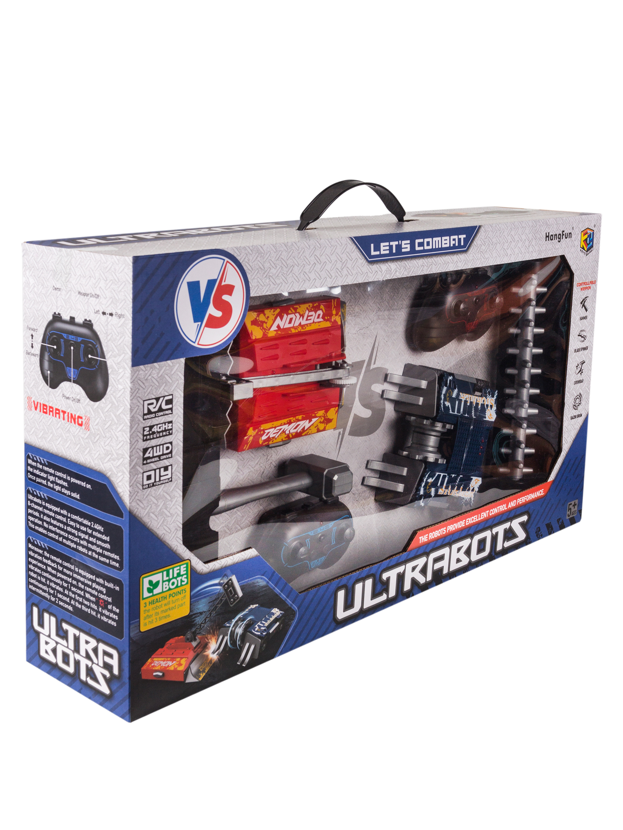 Робот РУ ULTRA BOTS набор из 2 штук с ареной - фото 12