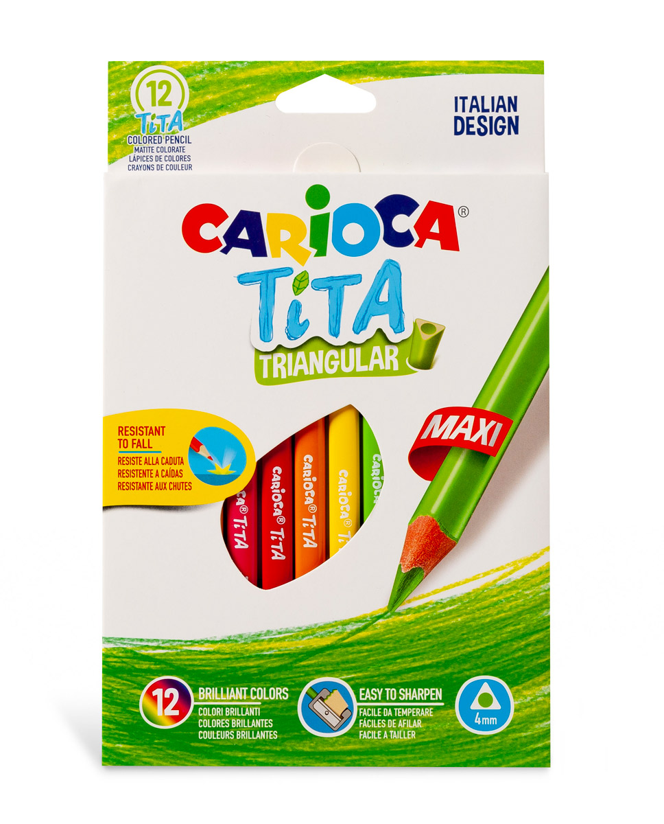 Карандаши цветные CARIOCA 12 шт. - фото 1