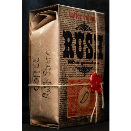Кофе зерновой Coffee RUSH 1кг Strong Арабика 100 %