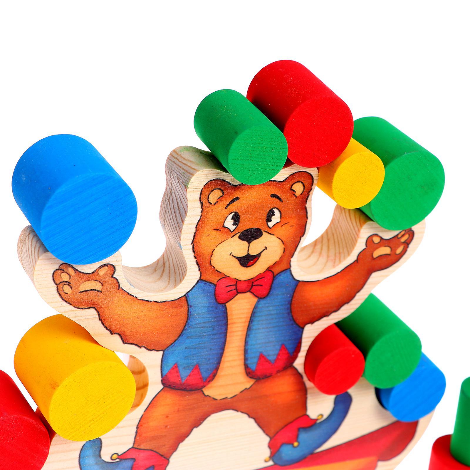 Настольная игра Funny Toys балансир, Весёлый медведь - фото 3
