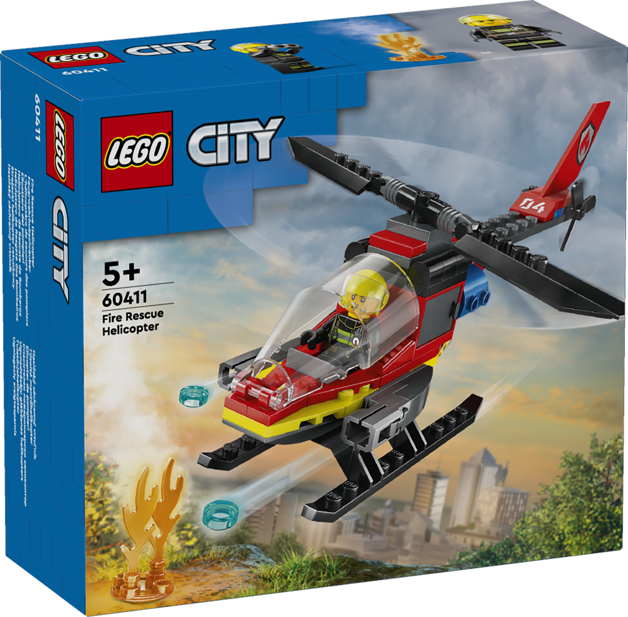 Конструктор LEGO City Пожарно-спасательный вертолет 85 дет. - фото 2