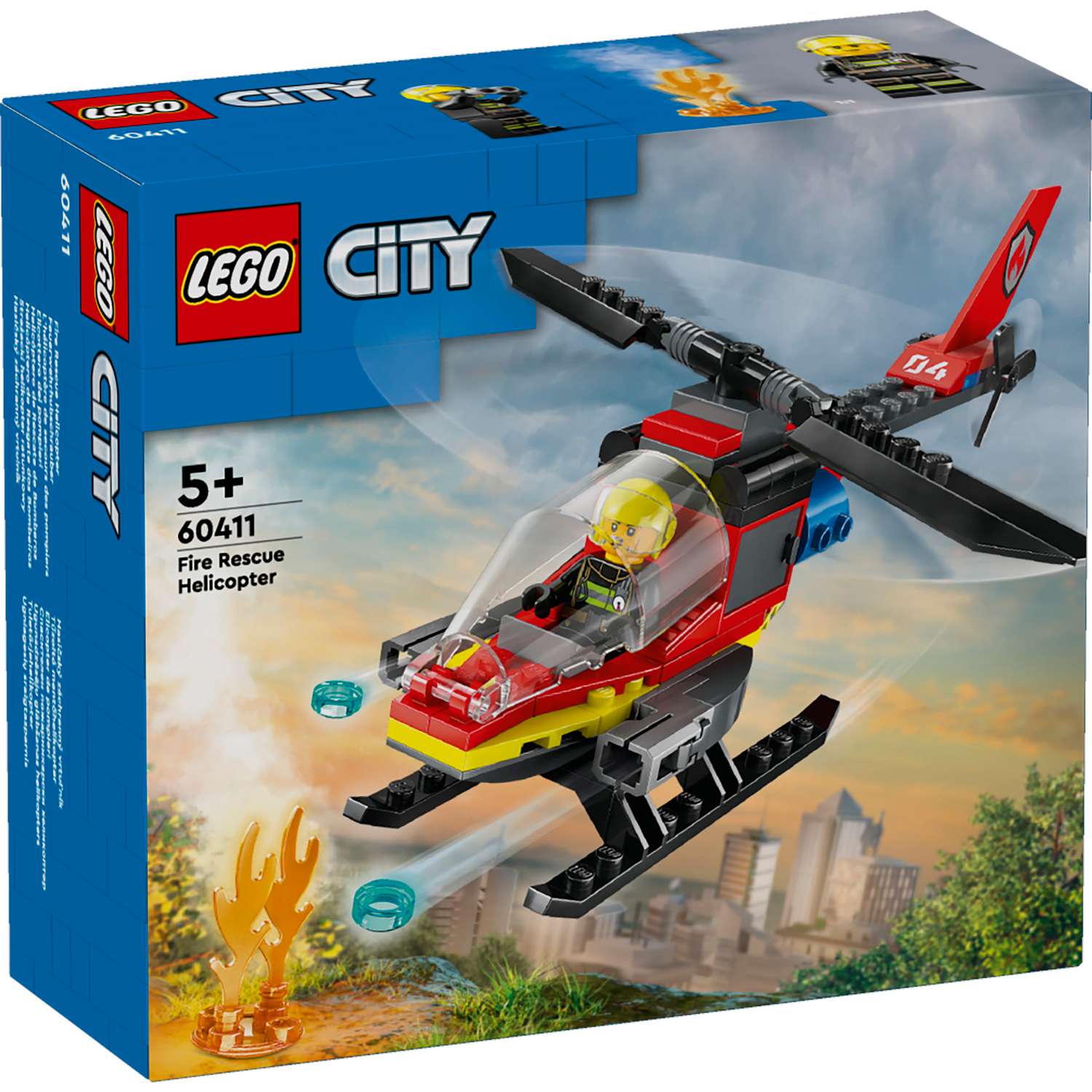 Конструктор LEGO City Пожарно-спасательный вертолет блочный - фото 2