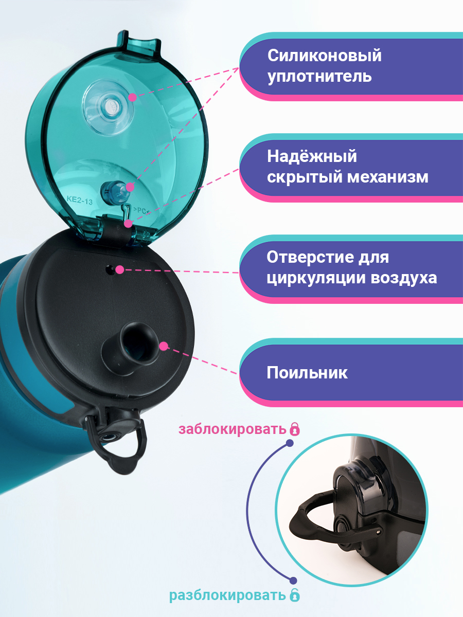 Бутылка UZSPACE 1000 мл - фото 2