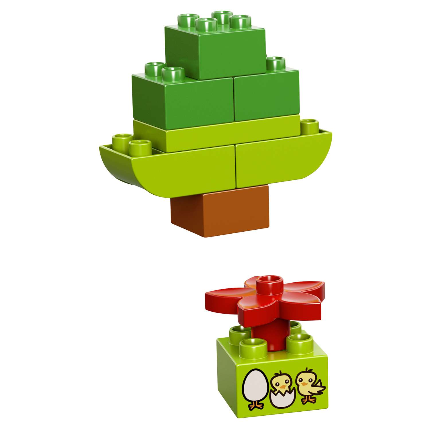 Конструктор LEGO DUPLO Лучшие друзья курочка и кролик блочный - фото 16