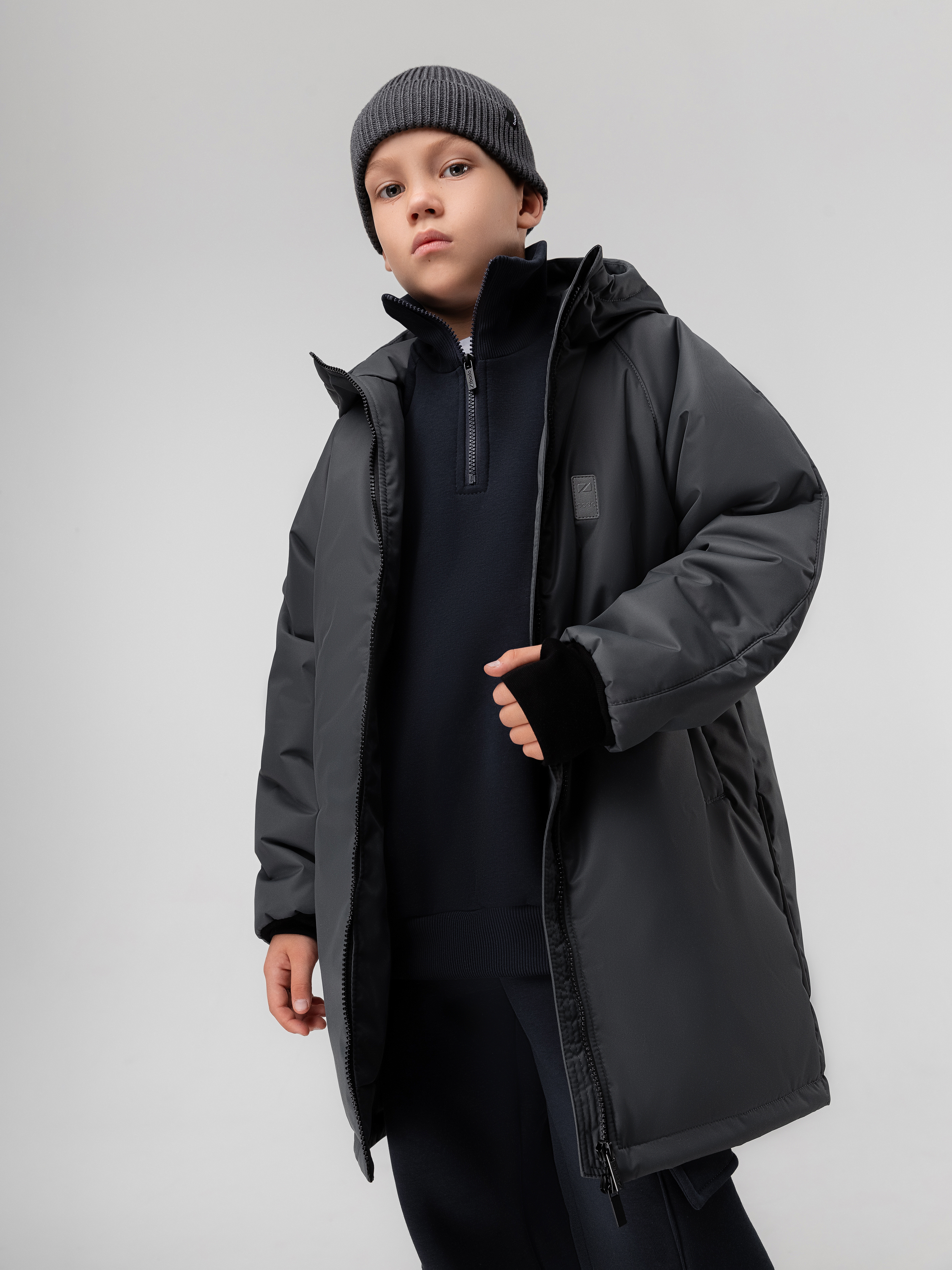 Пальто Bodo 49-10U_темно-серый - фото 6