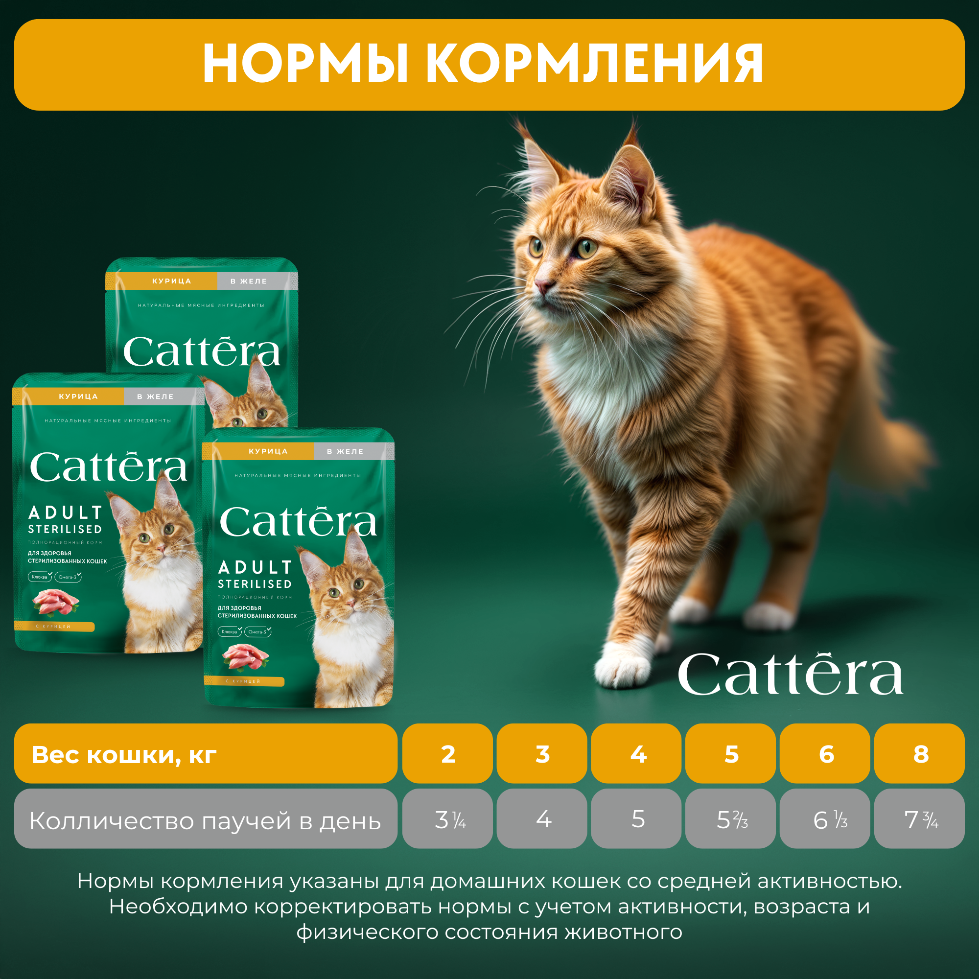 Корм влажный Cattera консервированный полнорационный - фото 8