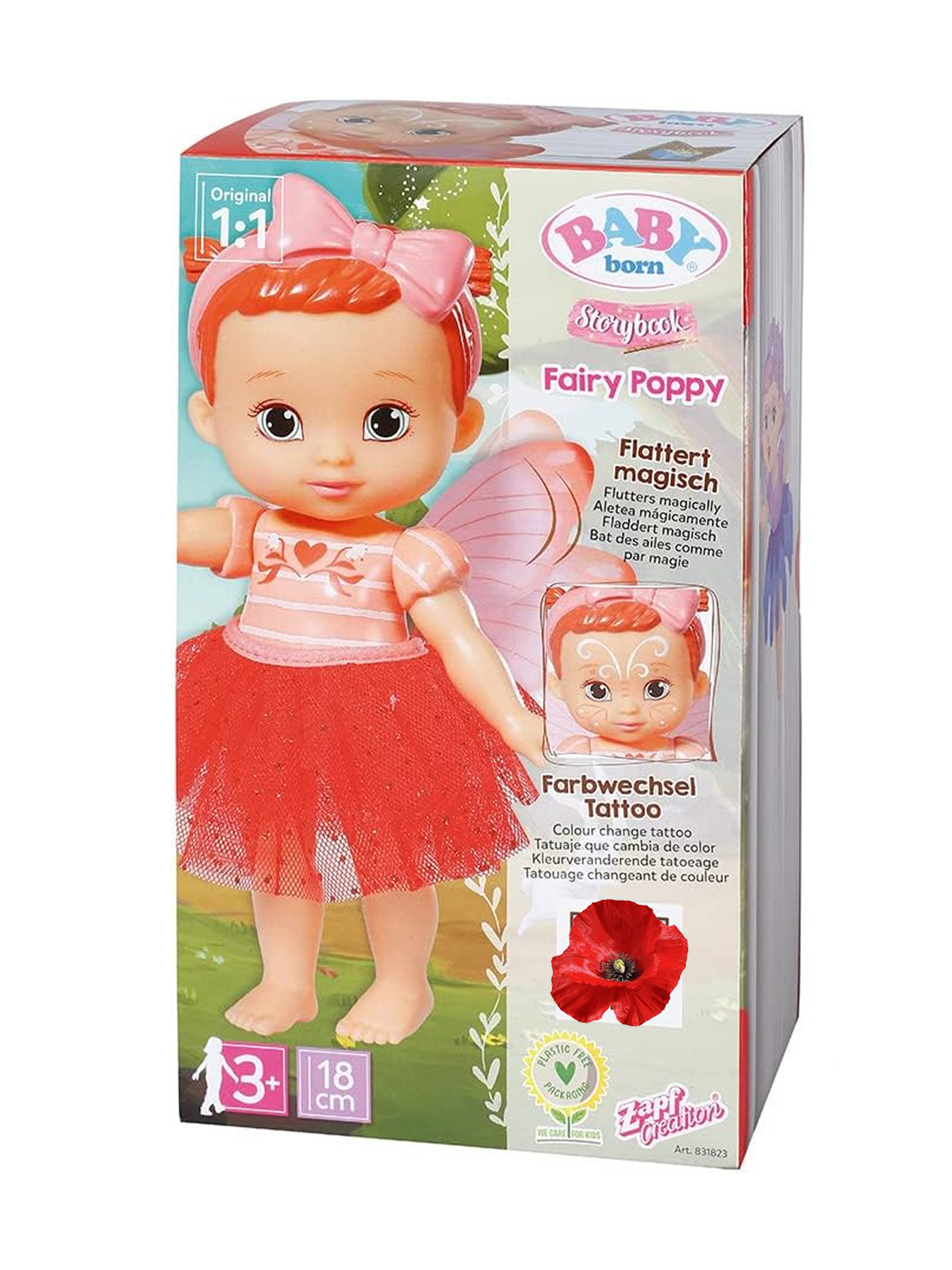 Кукла классическая BABY BORN Storybook Fairy Poppy Поппи высота 18 см 831823 Poppy - фото 7