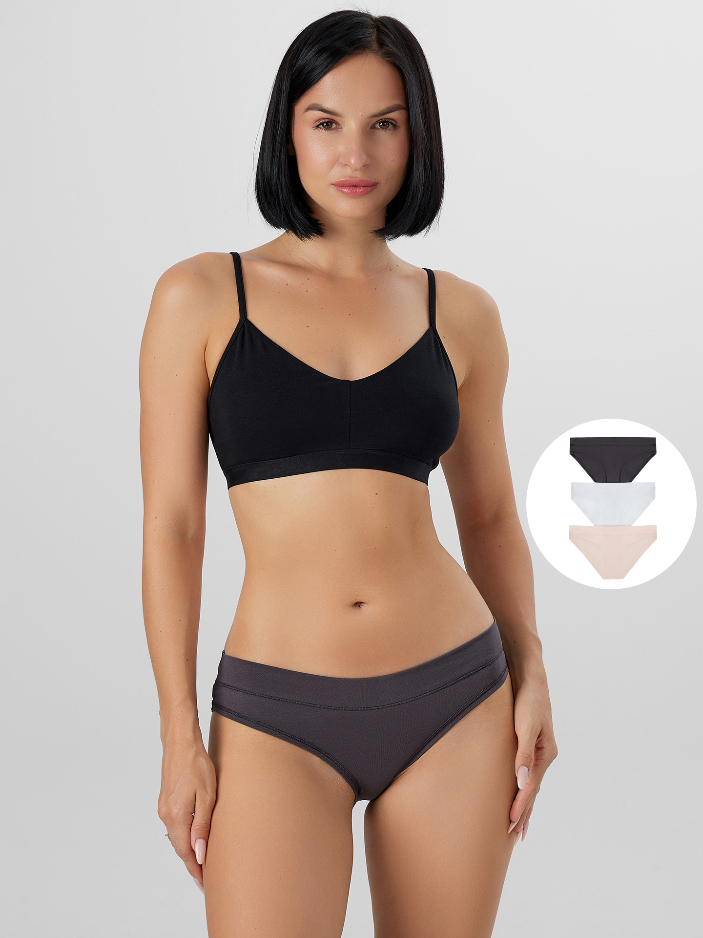 Трусы 3 шт Mark Formelle (Марк Формэль) 412236-3/антрацит - фото 1