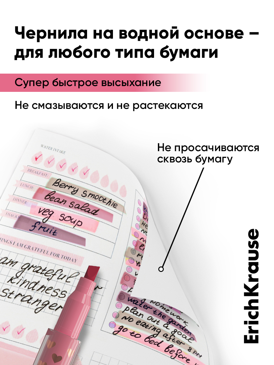 Текстовыделители ErichKrause 4 шт. - фото 2