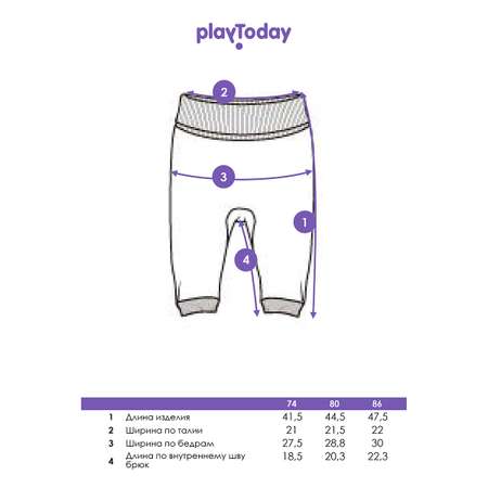 Брюки 2 шт PlayToday