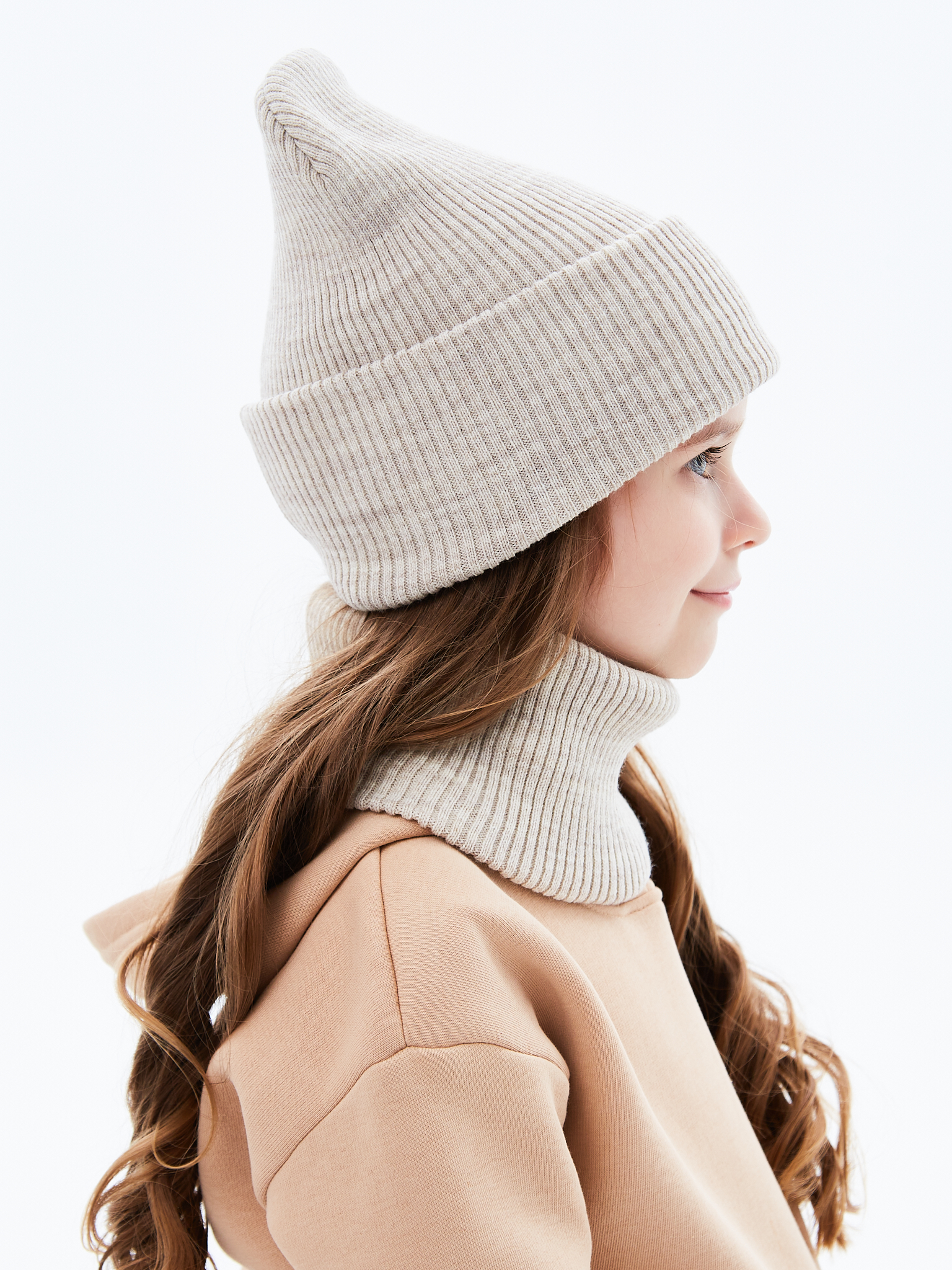Шапка и снуд KUBRIO KU-H-52-lopataW-beige - фото 11