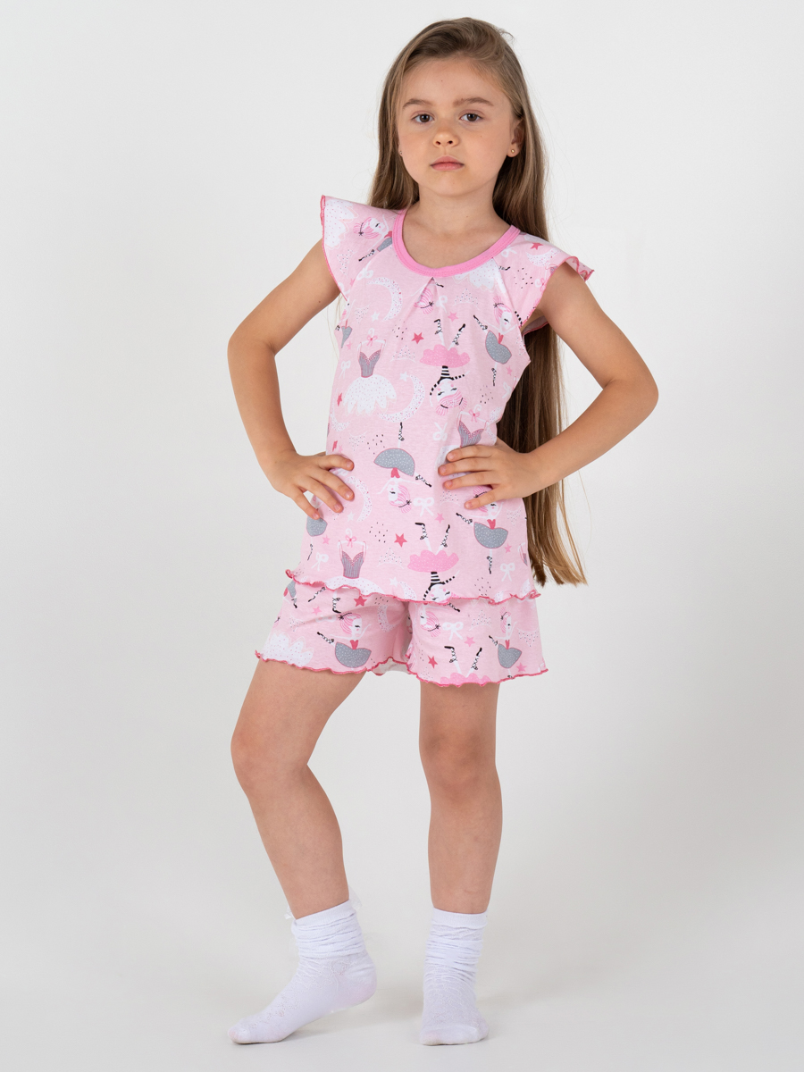 Шорты и футболка DANKIDS Пижама Балерина - фото 4