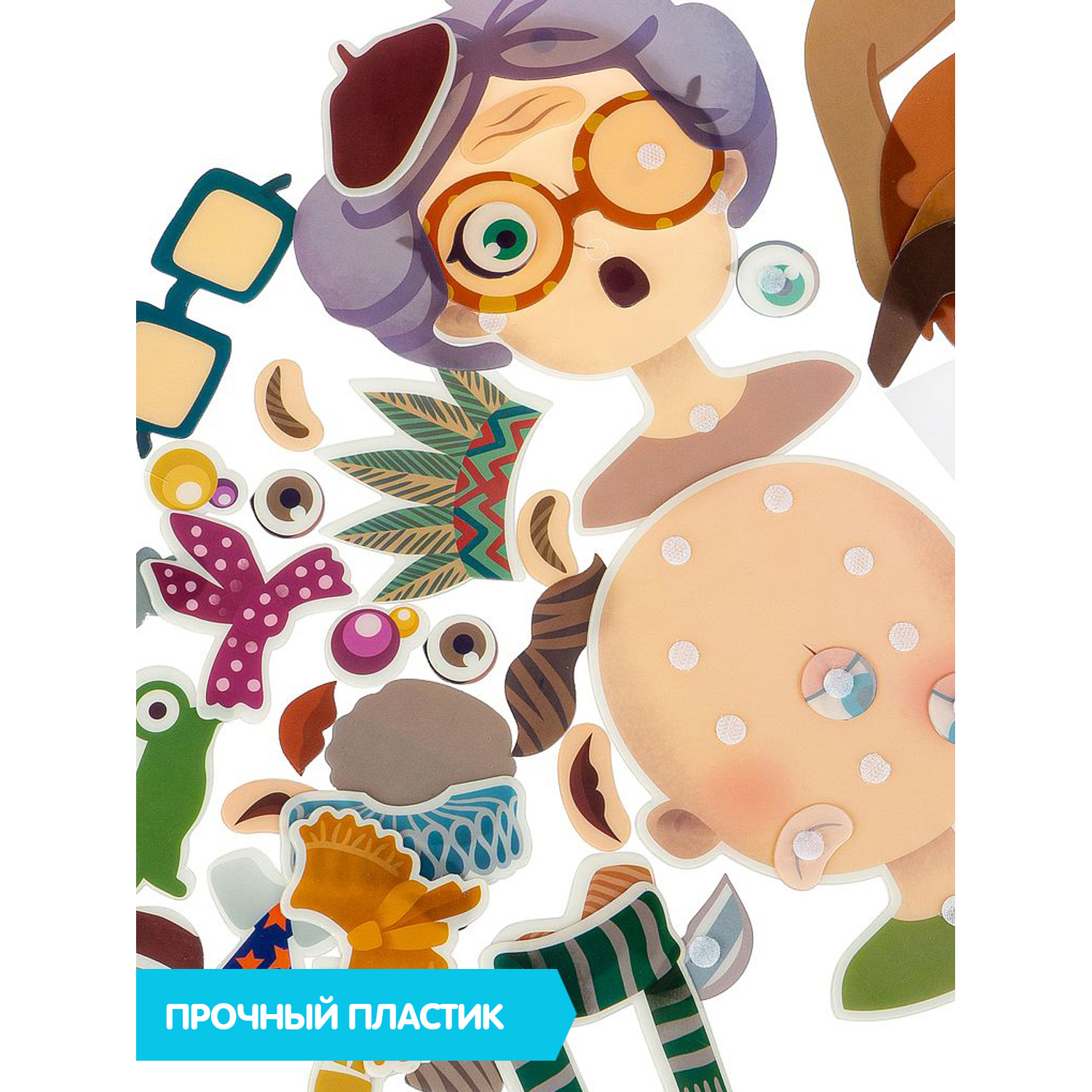 Настольная игра Bondibon на липучках Лица и эмоции - фото 6
