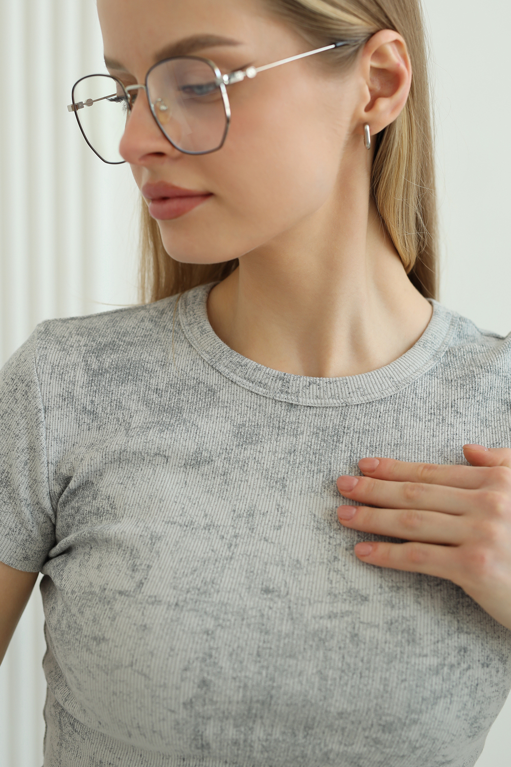 Футболка Ifeizion 14511/1 светло-серый - фото 5