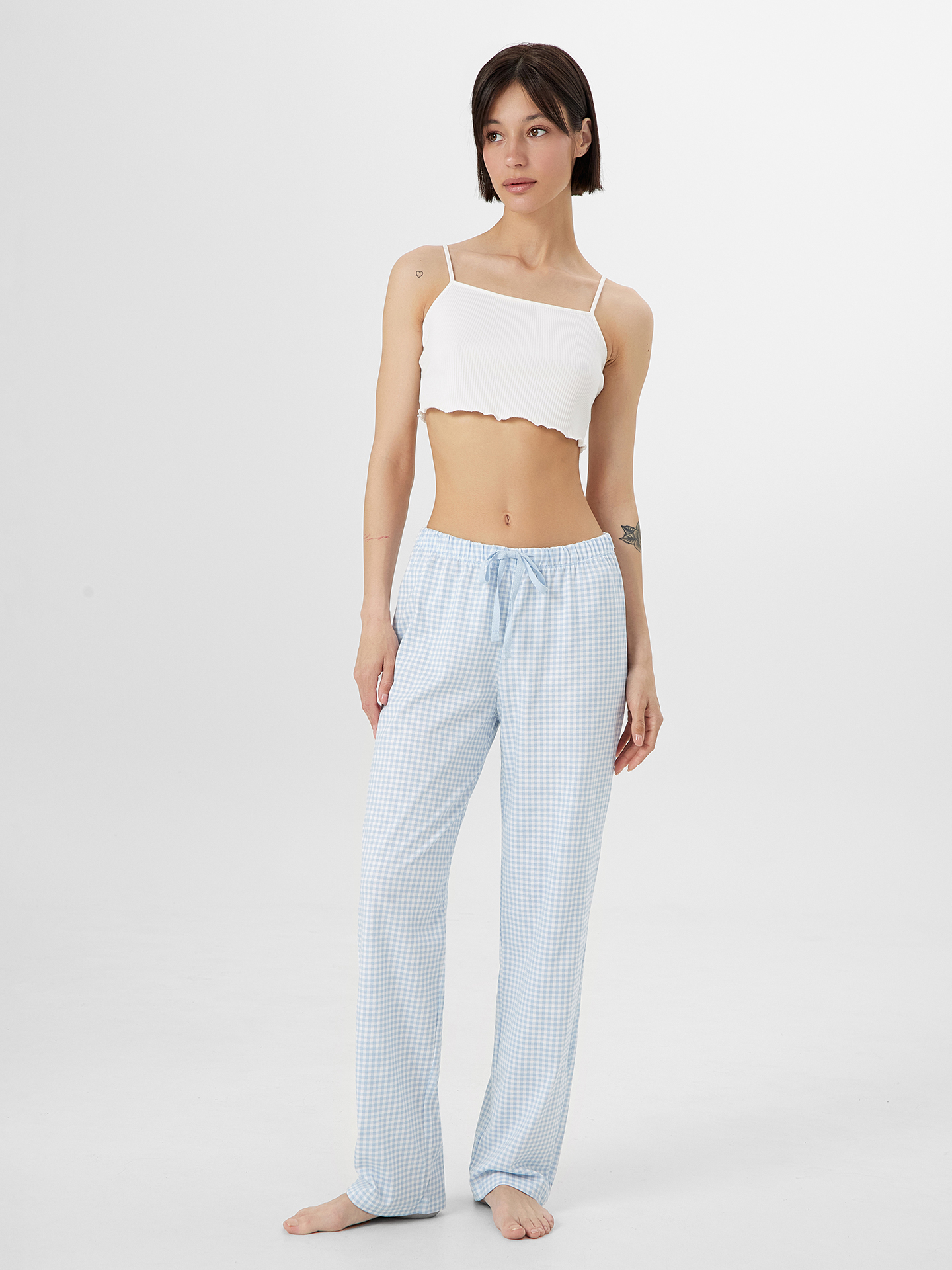 Брюки Mark Formelle (Марк Формэль) 532495/голубая клетка - фото 3