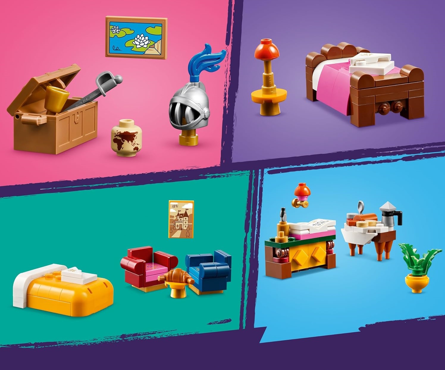 Конструктор LEGO Friends Отель в виде замка блочный - фото 4