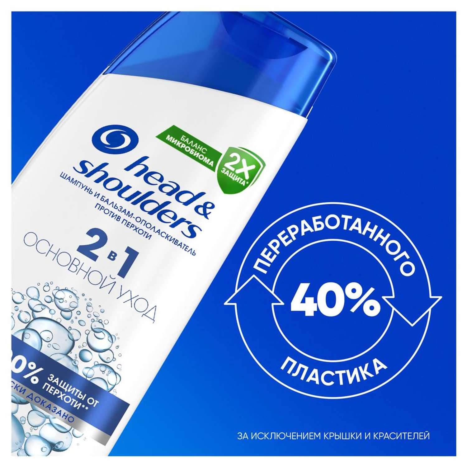 Шампунь Head and Shoulders 2в1 Основной уход 360 мл 1 шт. - фото 7