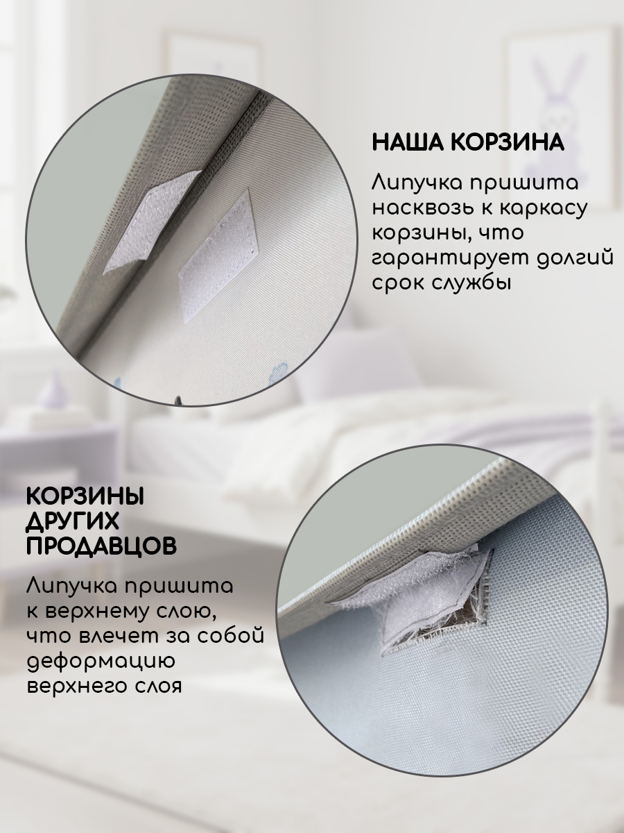 Корзина с крышкой для игрушек Textile NN Сказки на ночь - фото 10