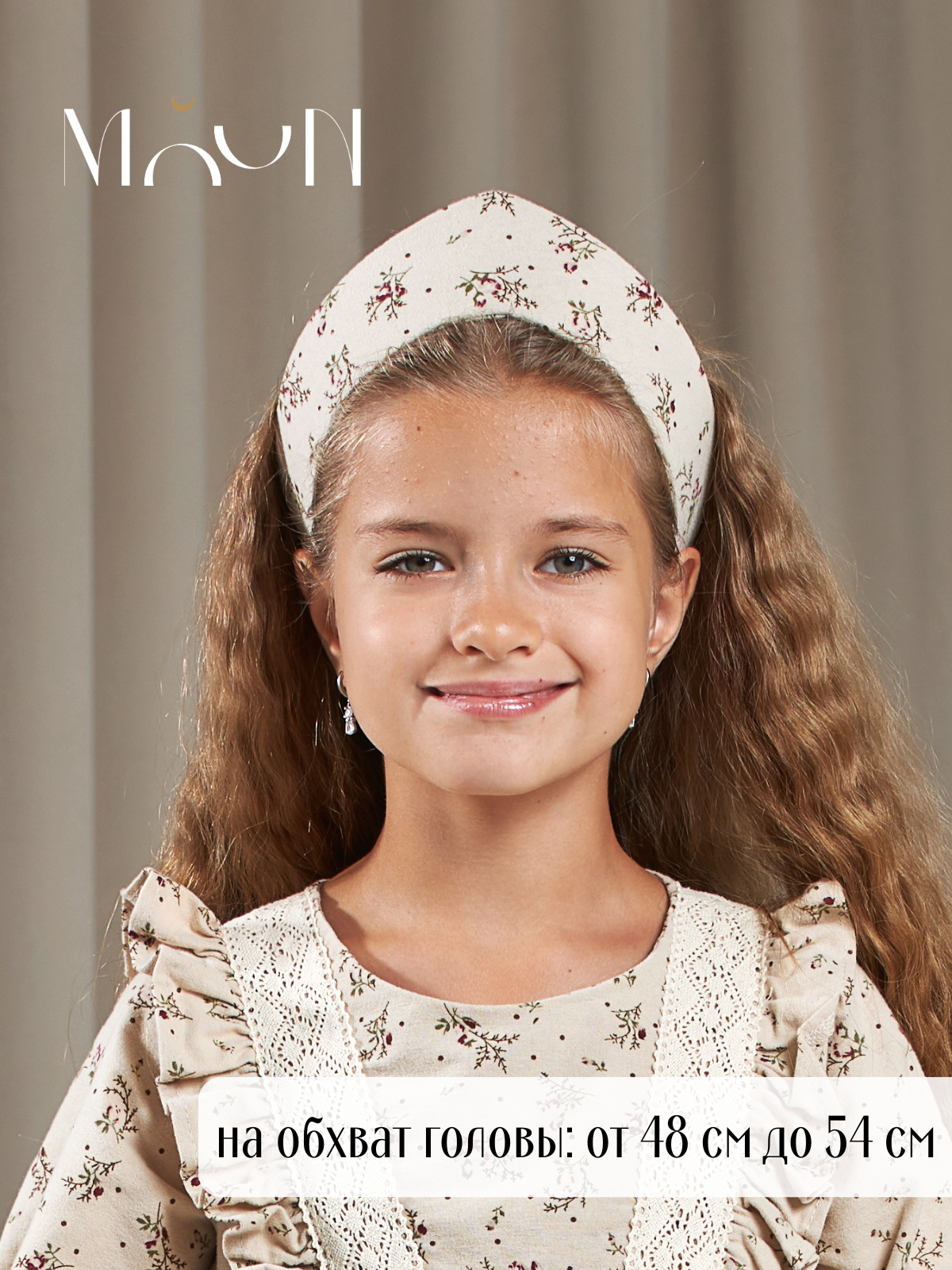Кокошник MOUN кокошник_фланель_букет/беж - фото 2