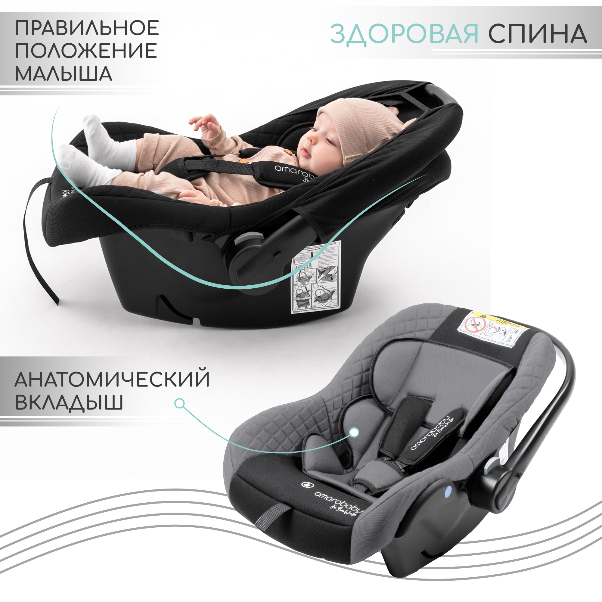 Автокресло Amarobaby 0 (0 -13 кг) - фото 5