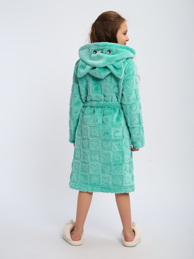 Халат ЛАДОШКИ Халат Отдых бирюза - фото 3