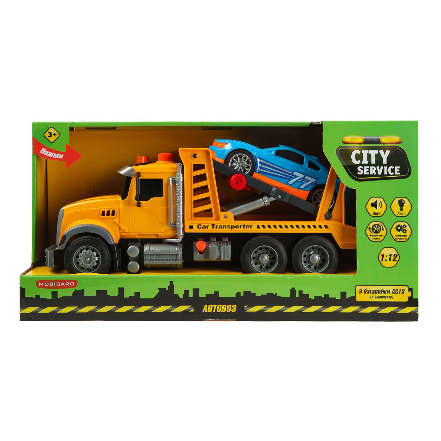 Машинка Mobicaro 1:12 Автовоз 666-56P - фото 8