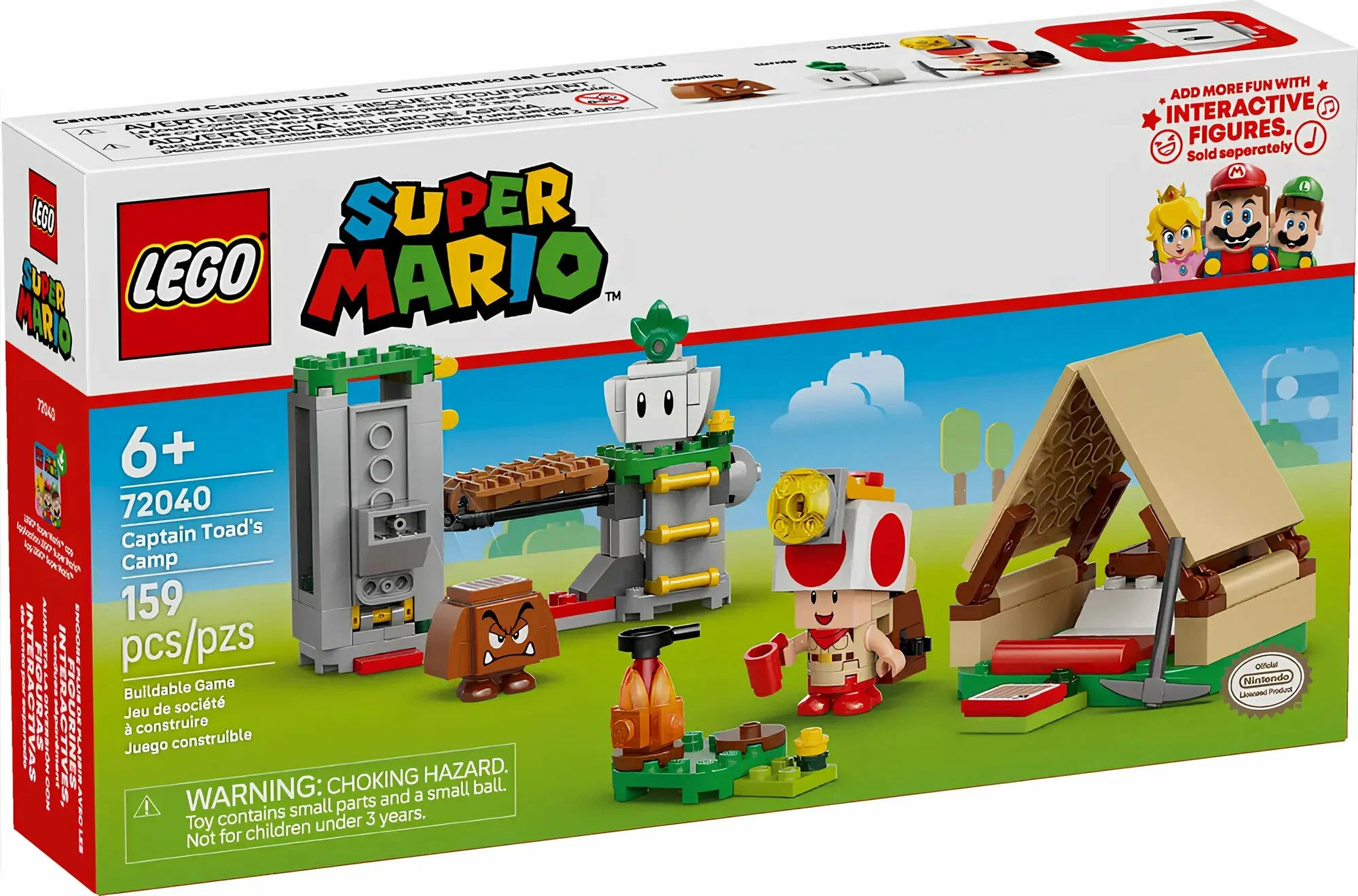 Конструктор LEGO Super Mario Лагерь капитана Тоада 159 дет. - фото 8
