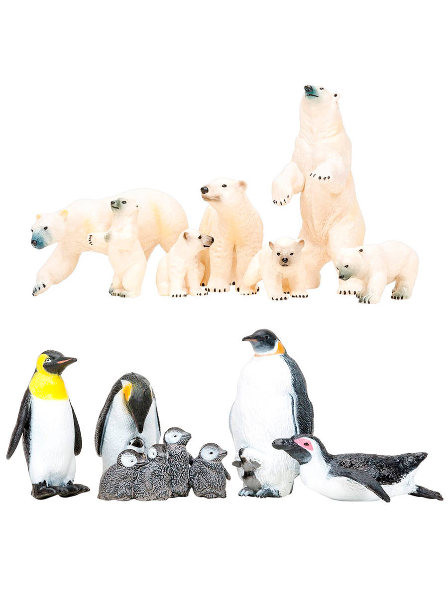 Игровой набор Masai Mara Белые медведи пингвины - фото 2