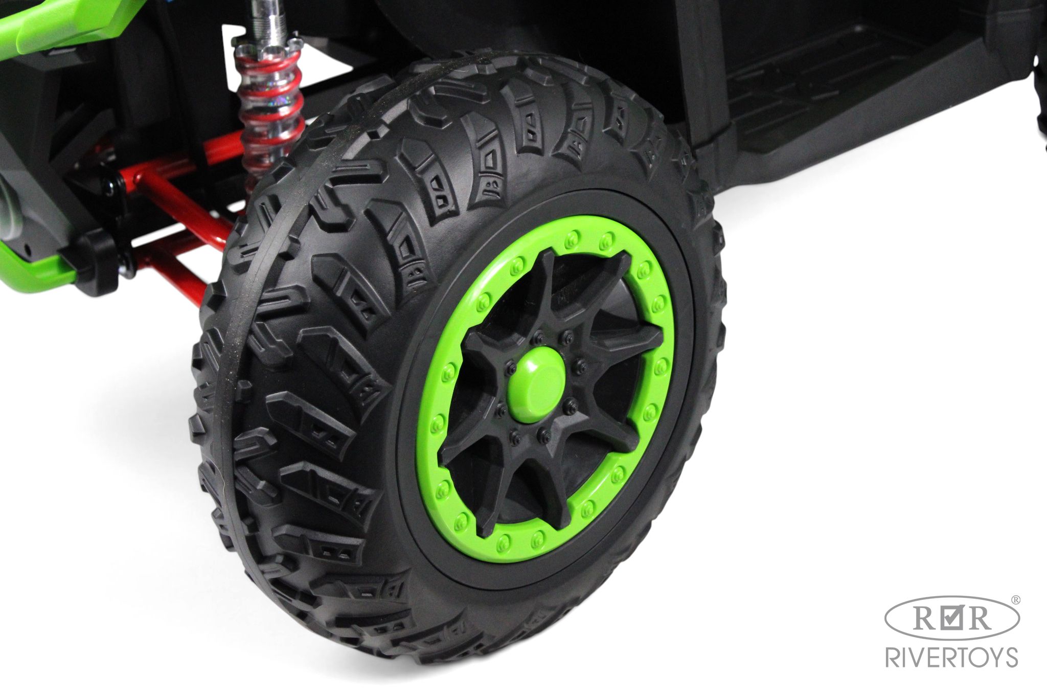 Электромобиль RIVERTOYS Z111ZZ-NEW-GREEN С пультом ДУ - фото 10