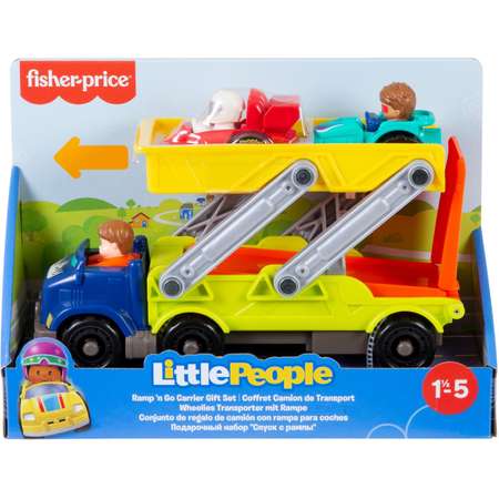 Набор подарочный Fisher Price Little People Спуск с рампы HBX23