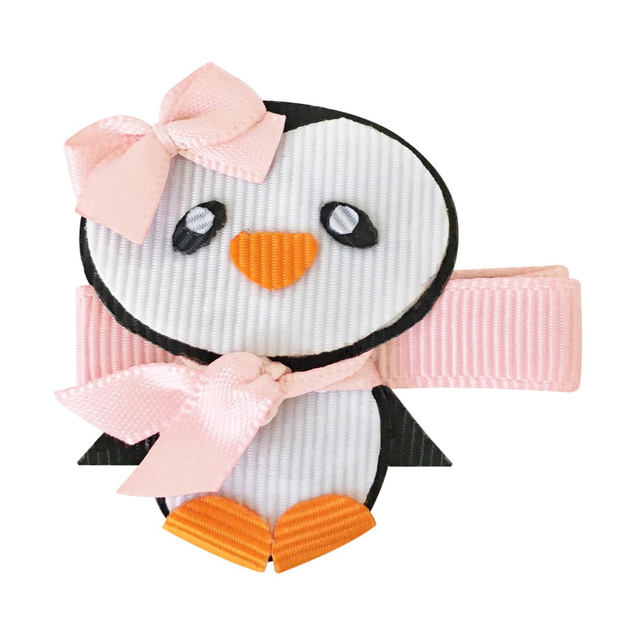 Заколка Milledeux Пингвин с бантиком светло-розовая 115-penguin-01 - фото 1