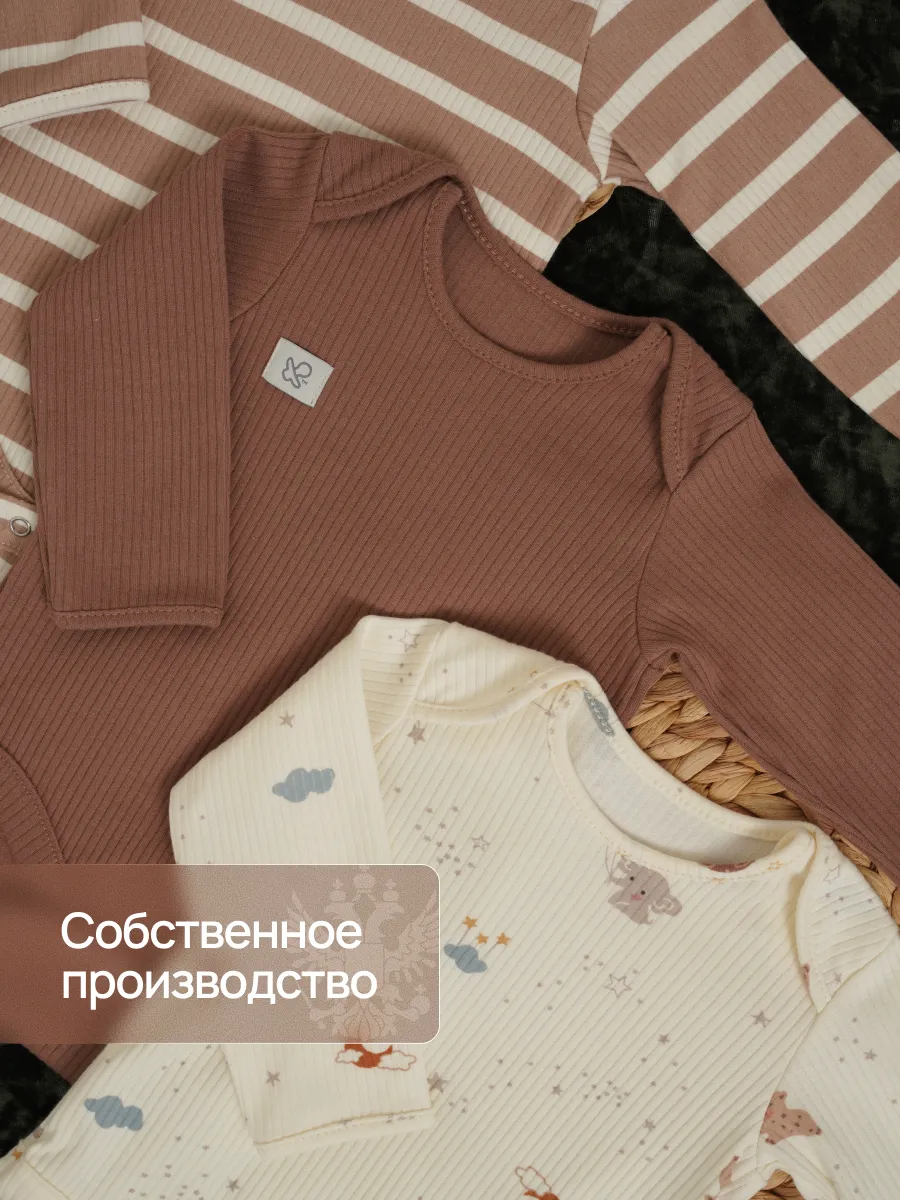 Боди 3 шт Супер Пупс нбр/3пр/бд/sk20/полоска/сон - фото 6