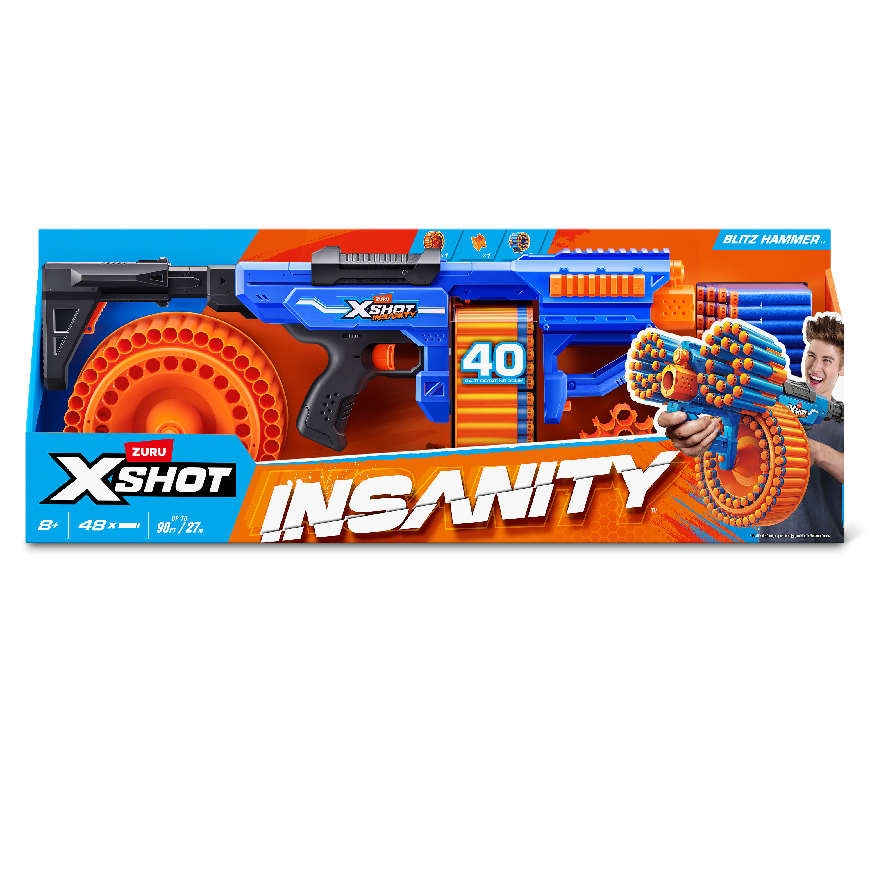 Бластер Zuru XSHOT INSANITY Молния - фото 7