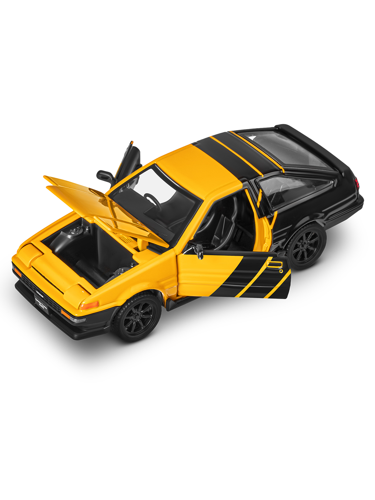 Автомобиль АВТОпанорама Toyota Sprinter Trueno Сборная модель 1:37 JB1251893 - фото 18