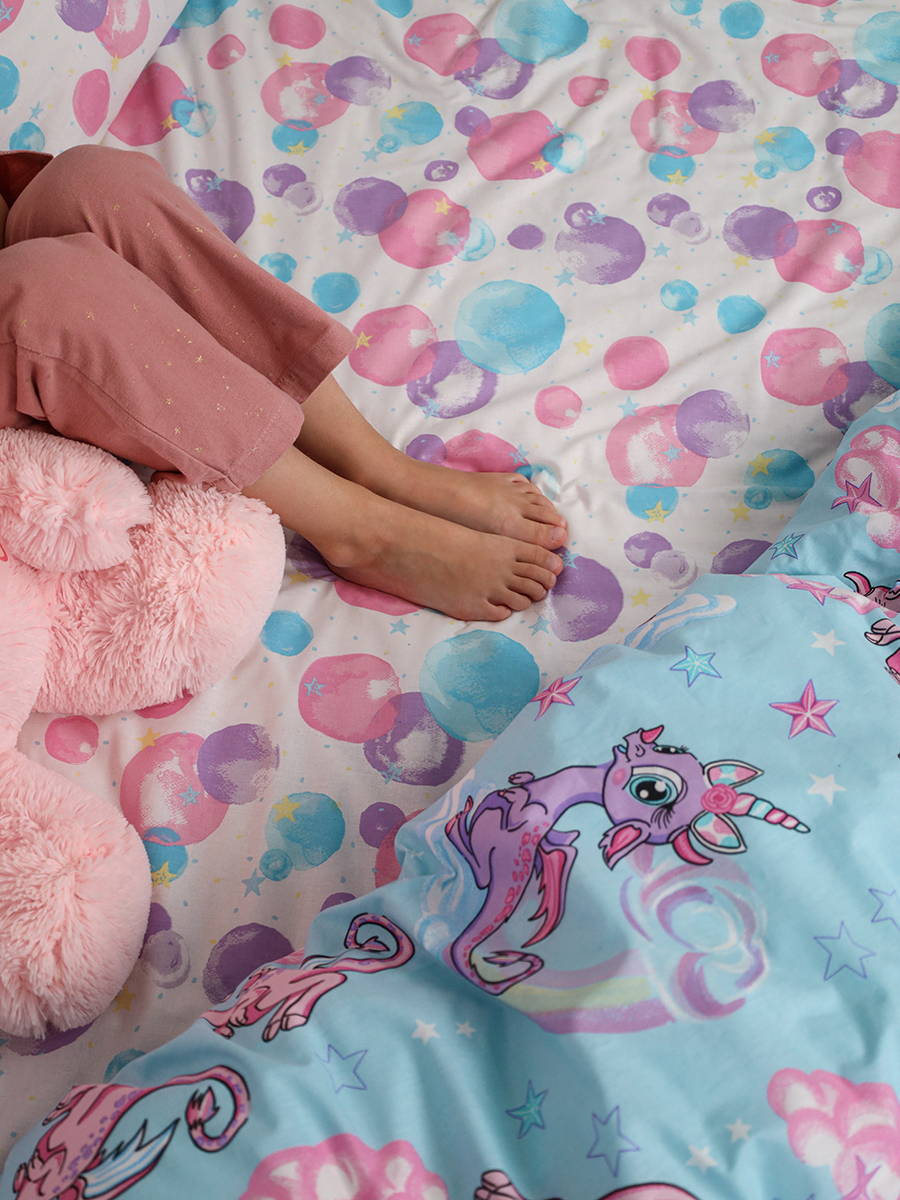 Комплект постельного белья BRAVO kids dreams Единорог простыня на резинке полутораспальный 3 предм. - фото 4