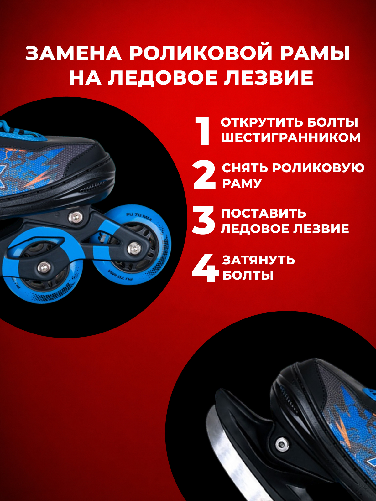 Роликовые коньки Sport Collection 25-28 - фото 3