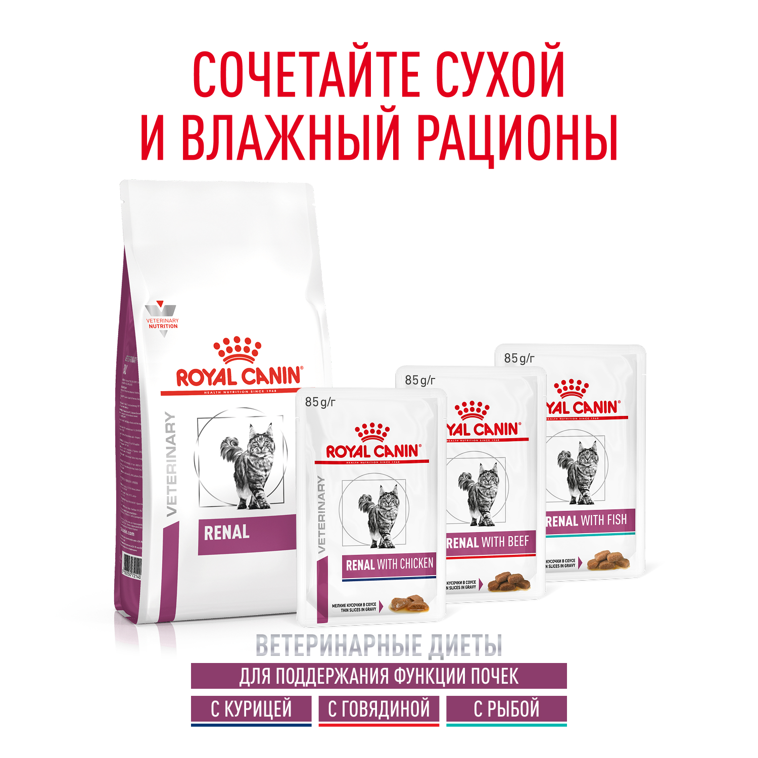 Корм для кошек ROYAL CANIN 0.35кг Renal - фото 9