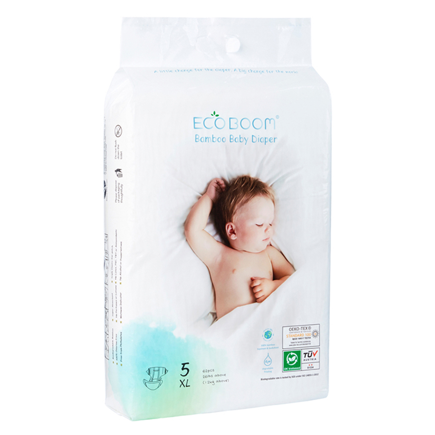 Подгузники ECO BOOM Eco XL 62 шт. - фото 2