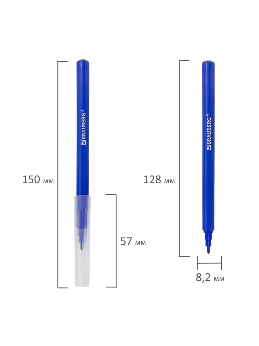 Фломастеры Brauberg 18 шт. - фото 12
