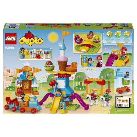 Конструктор LEGO DUPLO Большой парк аттракционов блочный