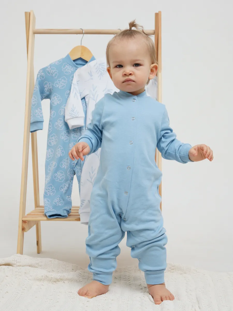 Комбинезон 3 шт Супер Пупс нбр/3пр/ком/сл/sk18синийлисточкиветочки - фото 24