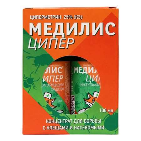Средство от насекомых МедиЛИС Ципер 2 флакона по 50мл