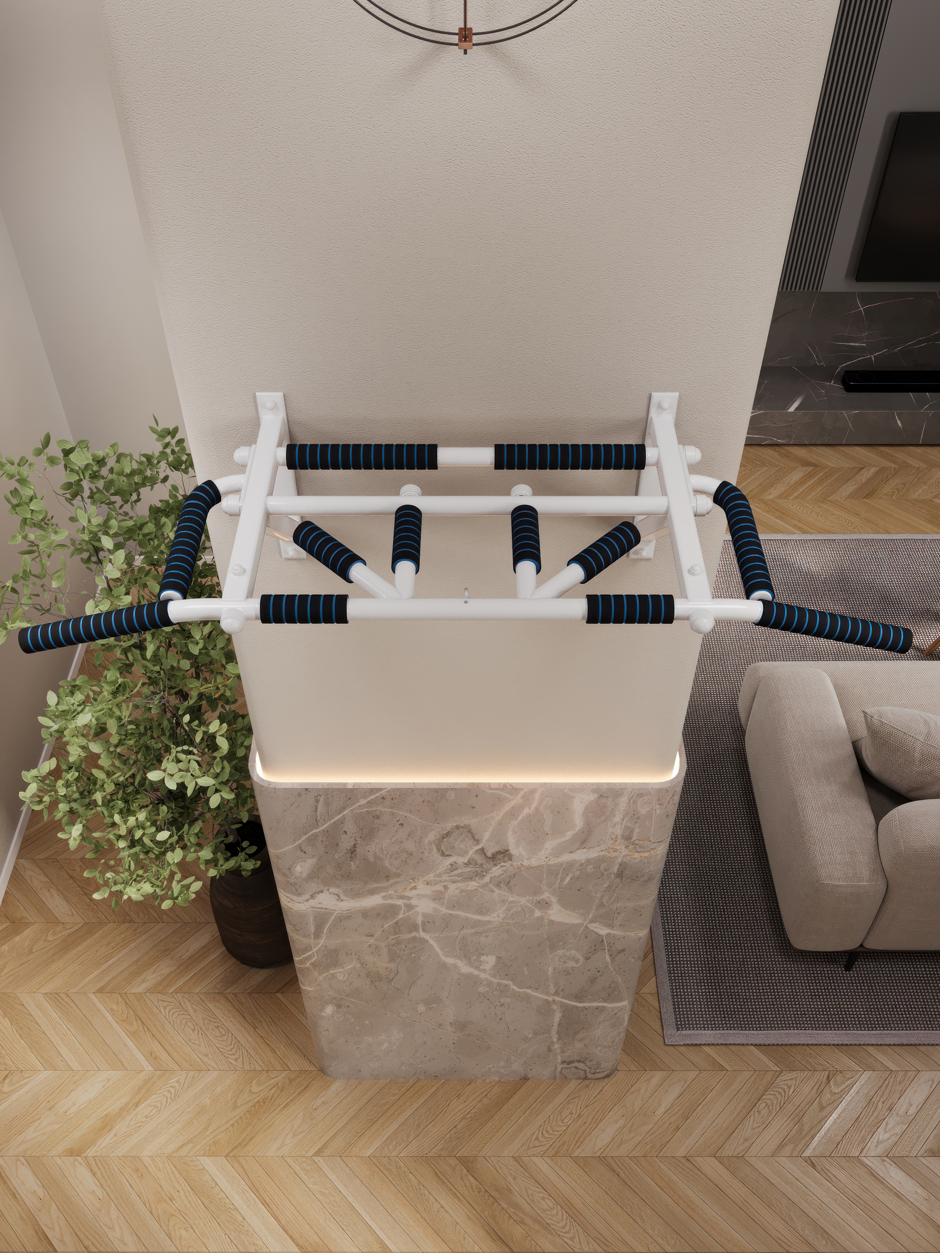 Турник настенный "Тарантул" COMFORT с неопреновыми ручками - фото 2