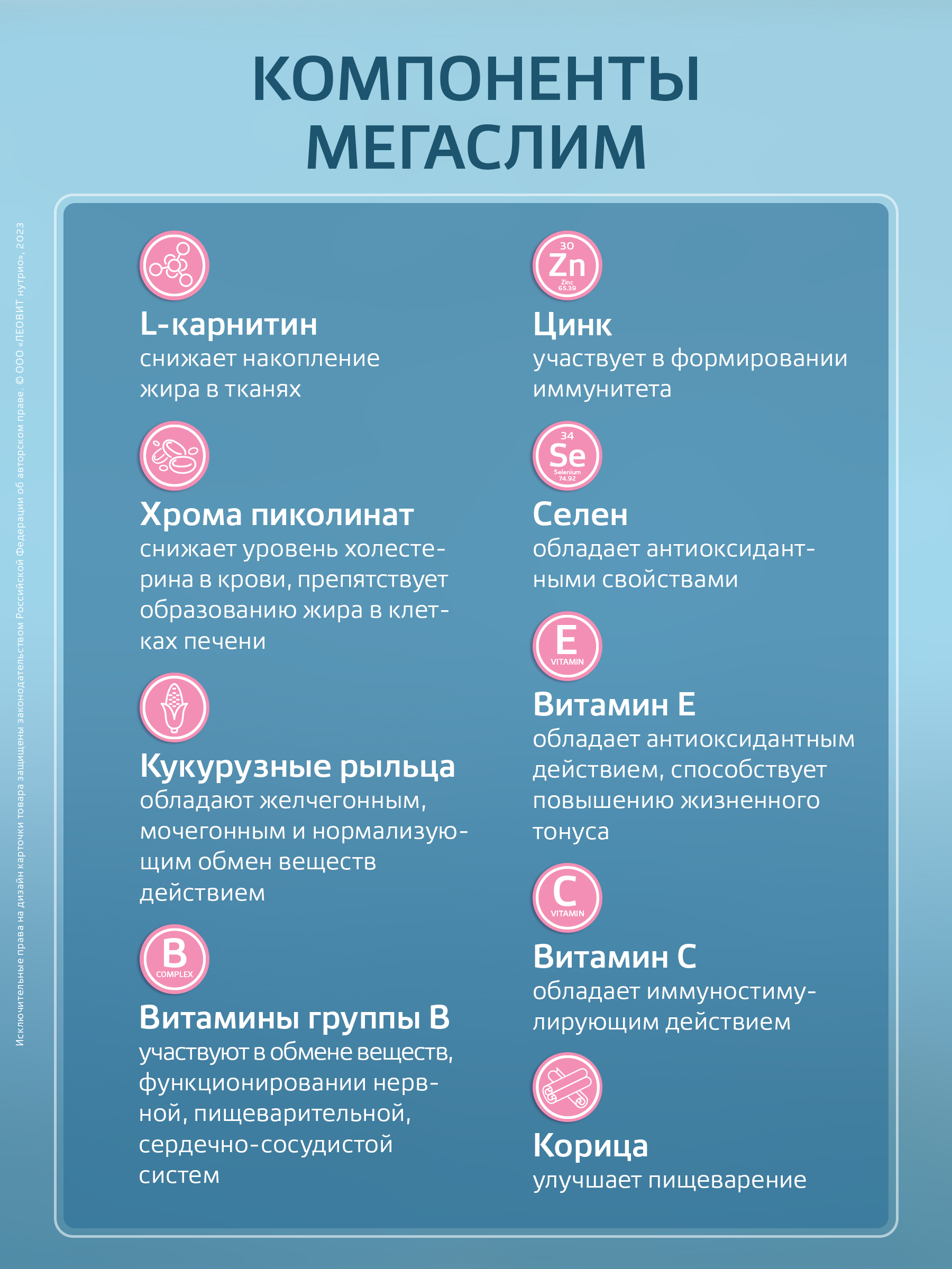 Витаминно-минеральный комплекс МегаСлим Леовит БАД для снижения веса - фото 6