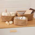 Корзина вельветовая ё Beige размер L