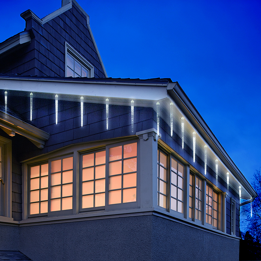 Электрогирлянда-конструктор Vegas 24V Сосульки тающие 6 шт (высота 30 см) 216 холодных LED - фото 3